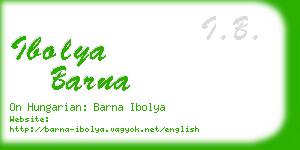 ibolya barna business card